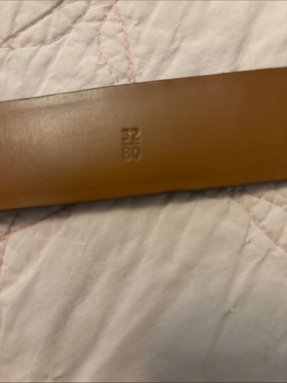 Trafalgar genuine crocodile brown belt w/silver buckle(brass)Size 32 EUC